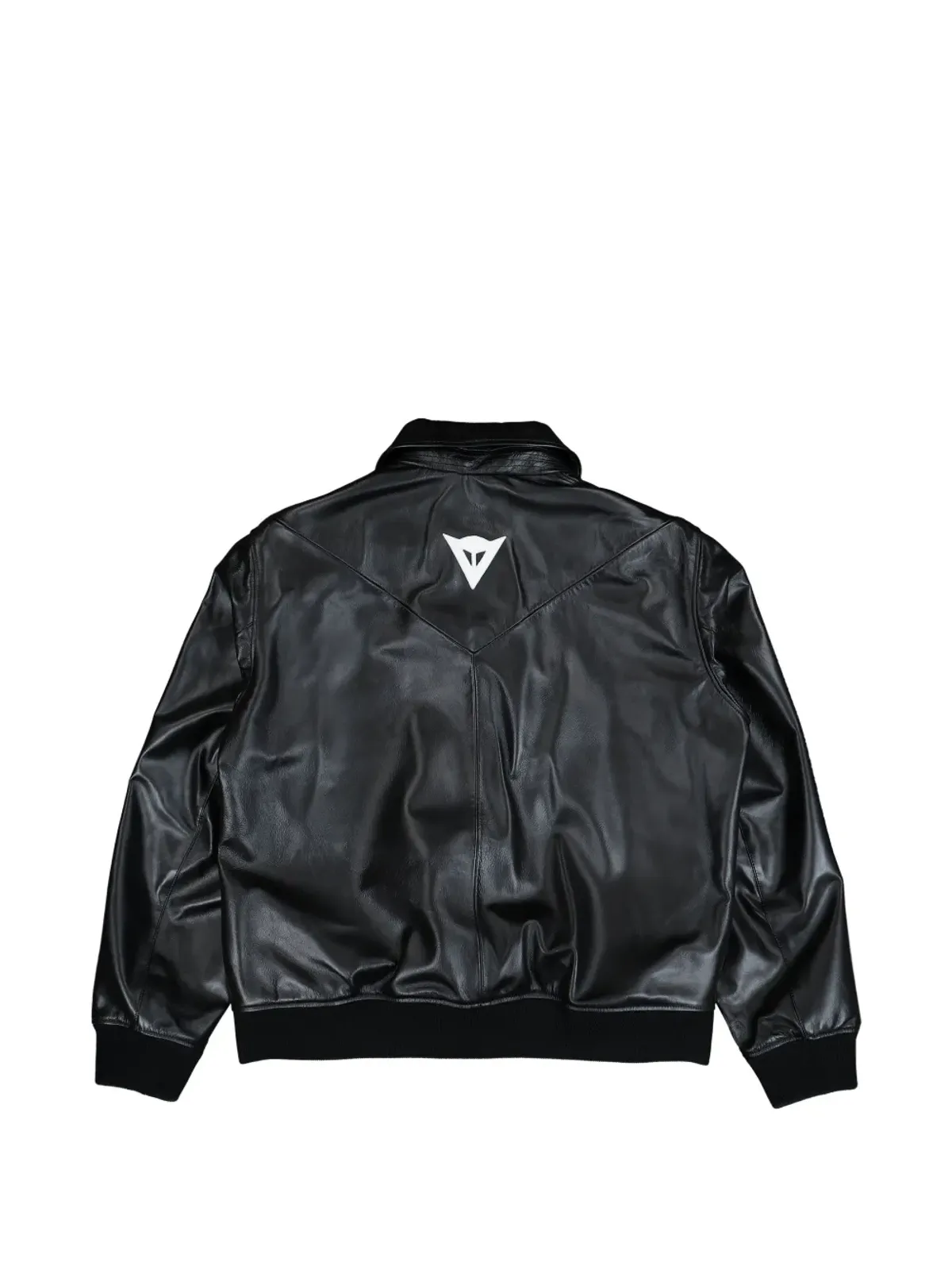 Y-3 ロゴ レザー ボンバー ジャケット - 画像2