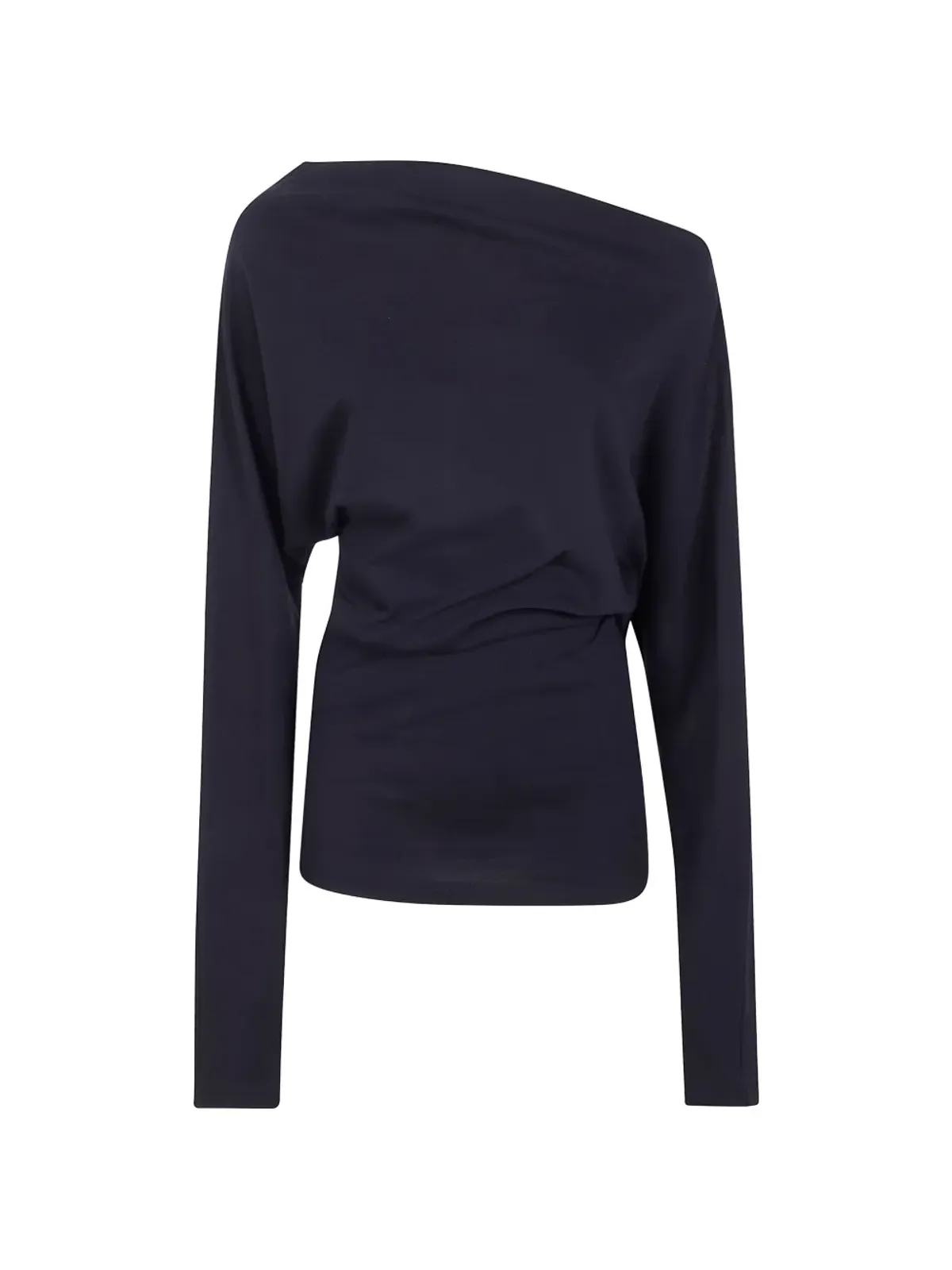 Ann Demeulemeester アシンメトリックショルダー トップ - 画像1