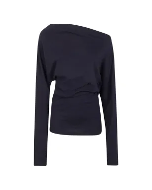 Ann Demeulemeester アシンメトリックショルダー トップ - サムネイル1