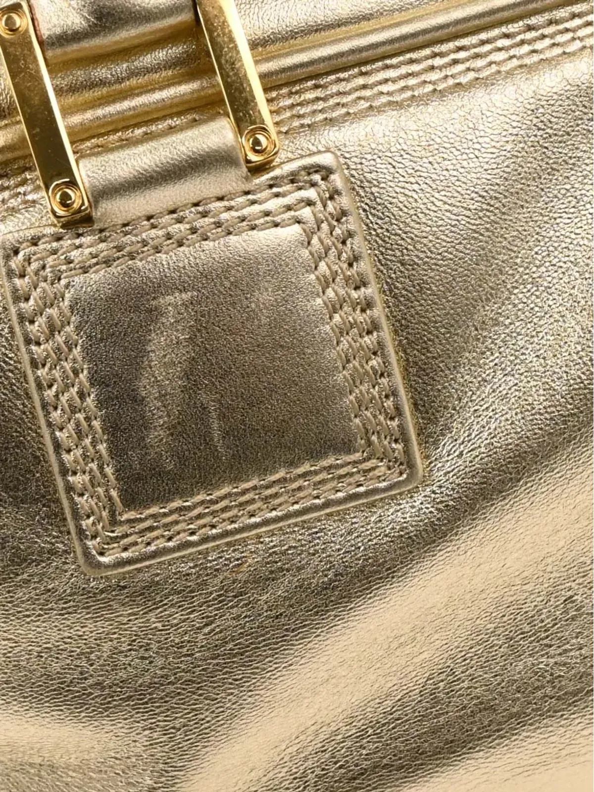 Loewe アマゾナ レザー ハンドバッグ（エンボス加工・ビンテージ） - 画像5