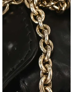 Gucci Pre-Owned 1990年代-2000年代 Queen chain レザーショルダーバッグ（ブラック） - サムネイル5