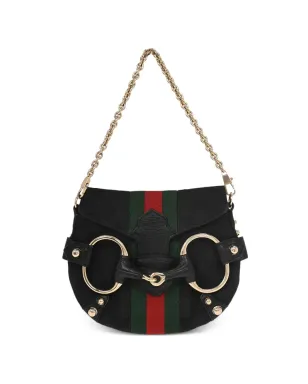 Gucci Pre-Owned ホースビットディテール キャンバス ショルダーバッグ - サムネイル1