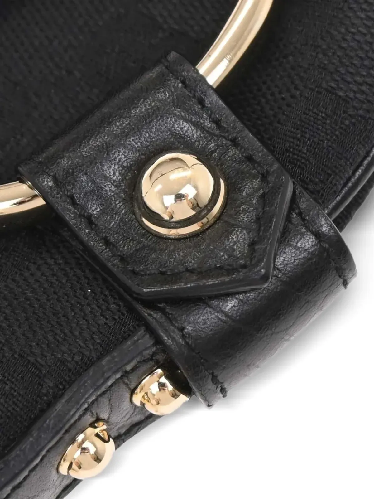 Gucci Pre-Owned ホースビットディテール キャンバス ショルダーバッグ - 画像2