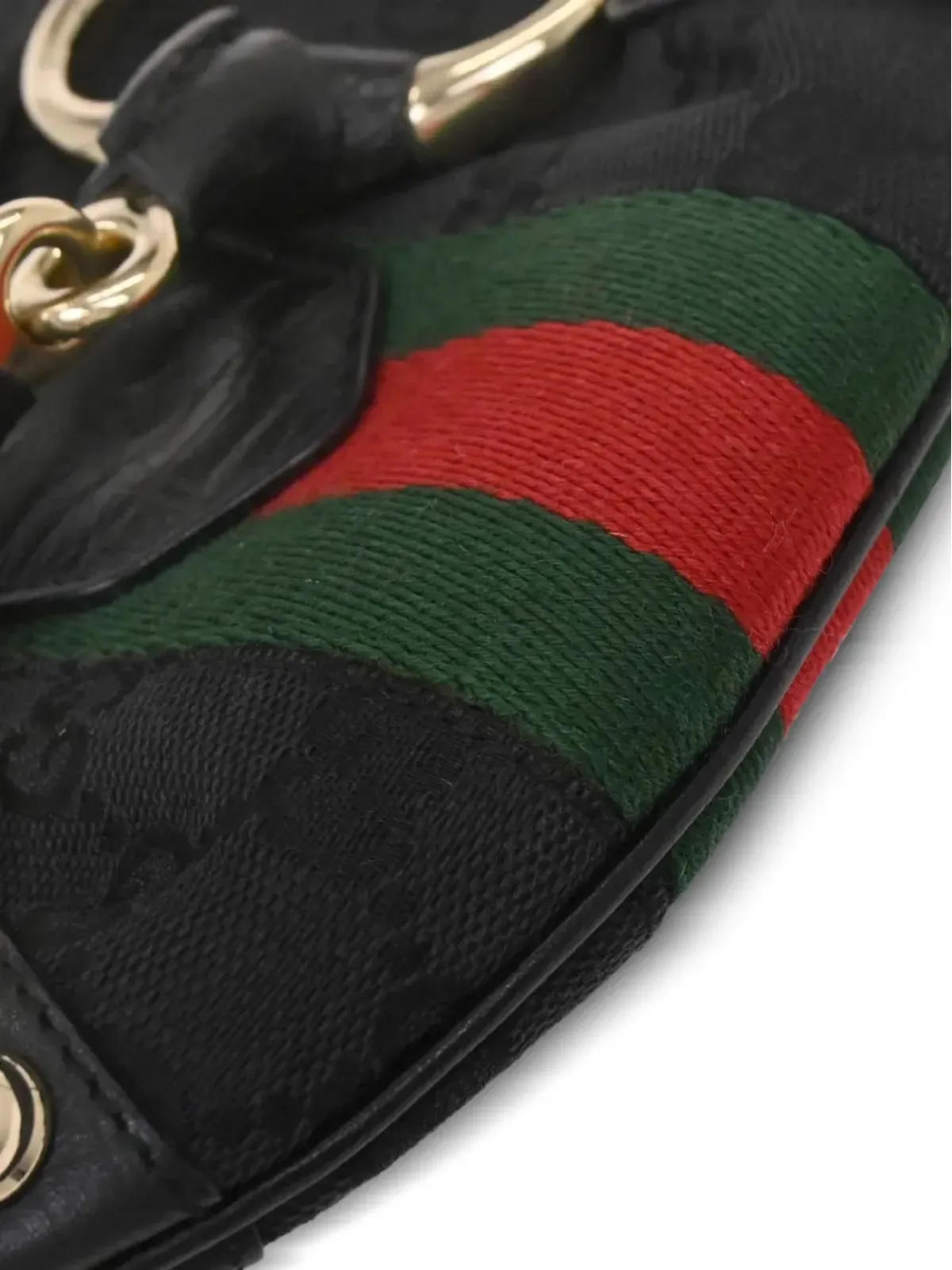 Gucci Pre-Owned ホースビットディテール キャンバス ショルダーバッグ - 画像3
