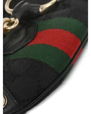 Gucci Pre-Owned ホースビットディテール キャンバス ショルダーバッグ - サムネイル3