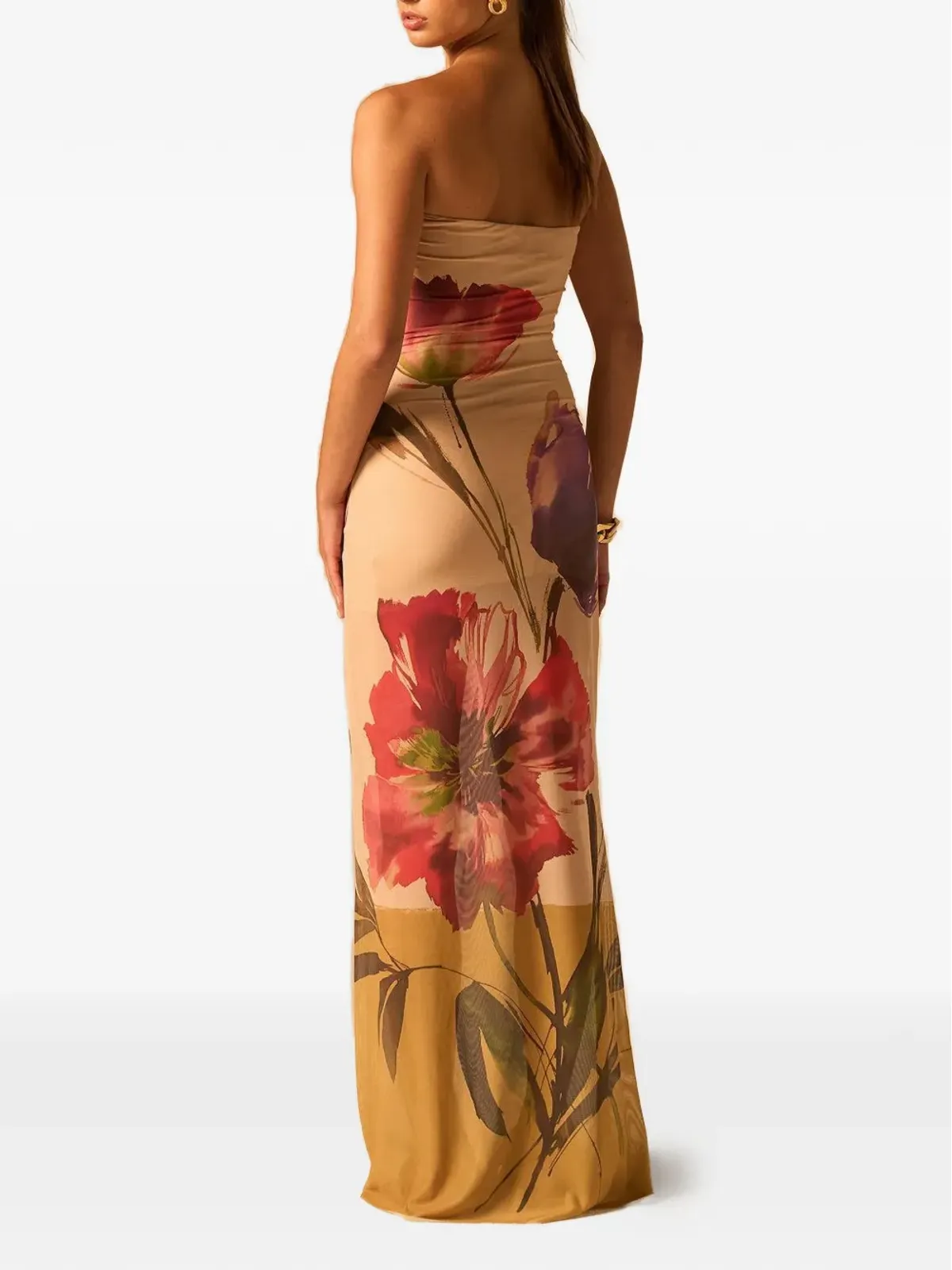 JBQ Ofira floral-print maxi dress - Neutrals - 画像2