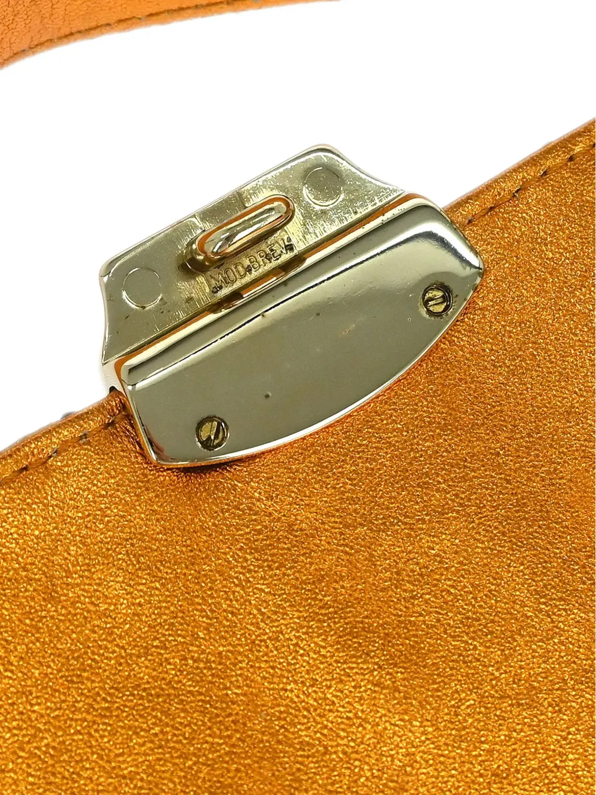 Fendi Pre-Owned 2005 メタリックスパンコール トートバッグ オレンジ - 画像3