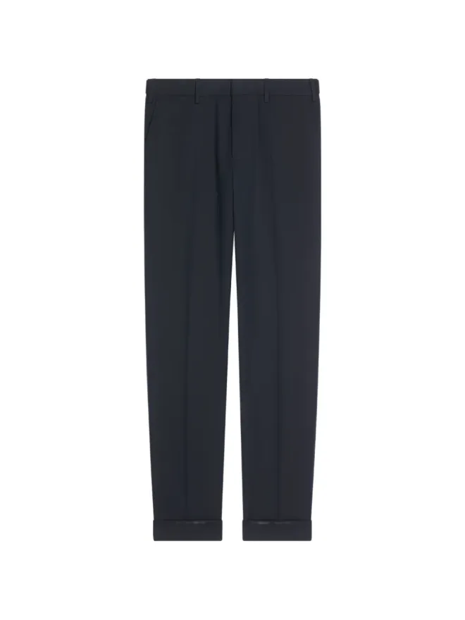 Dries Van Noten DRIES VAN NOTEN カフ付きパンツ ブルーの商品画像