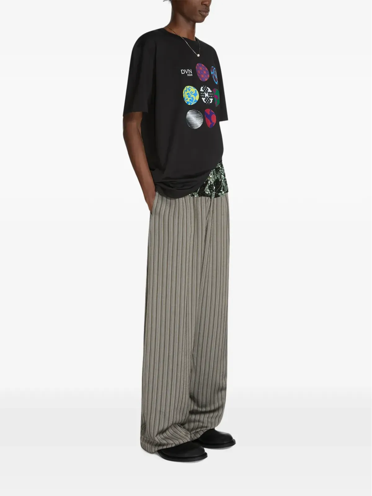 DRIES VAN NOTEN グラフィックショーTシャツ - 画像3