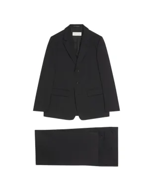 DRIES VAN NOTEN フラップポケット付きシングルブレストスーツ - ブラック - サムネイル1