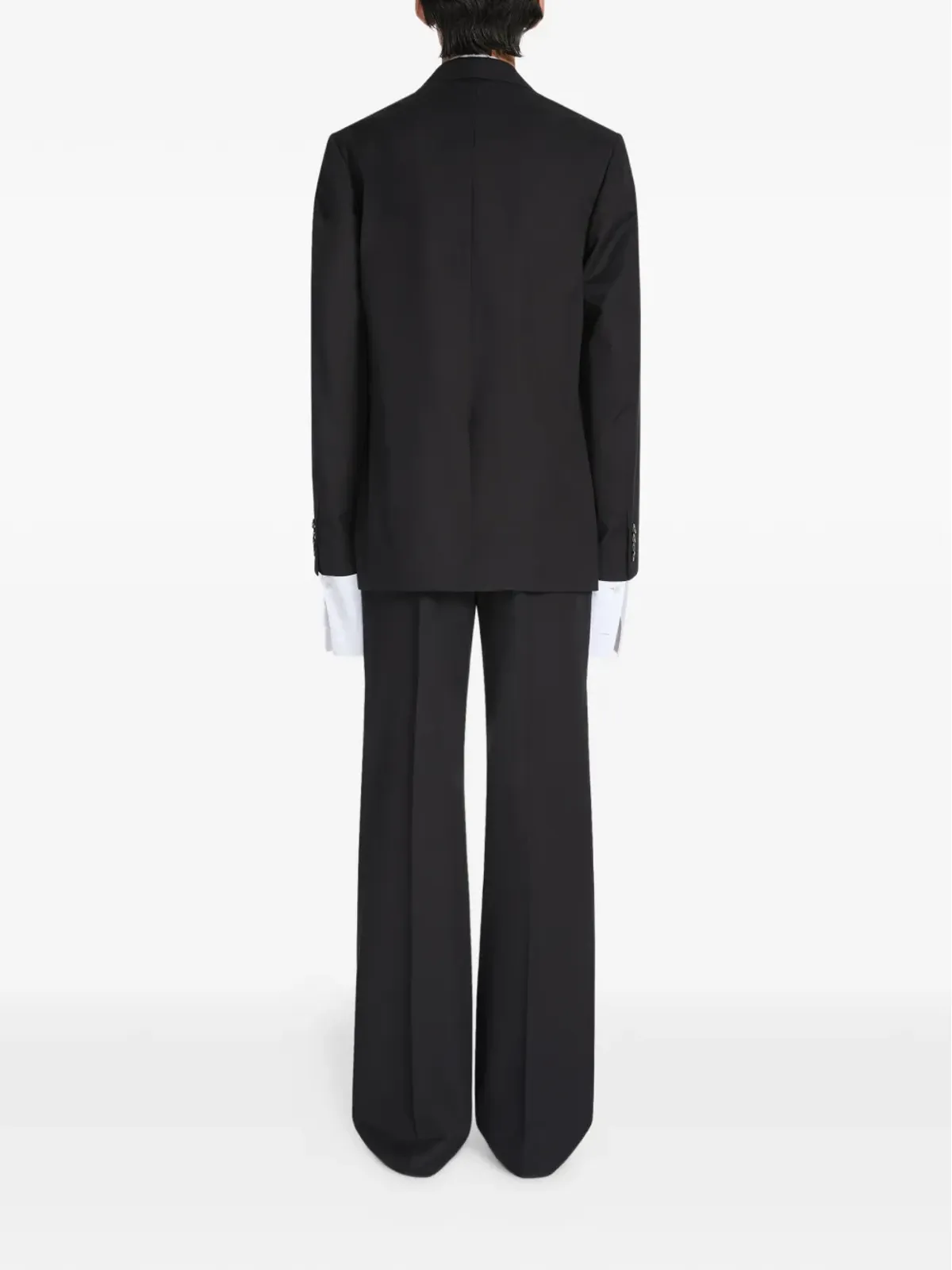 DRIES VAN NOTEN フラップポケット付きシングルブレストスーツ - ブラック - 画像4