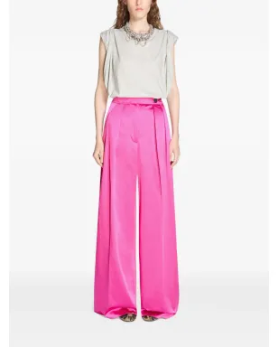 DRIES VAN NOTEN ボタン付きプリーツのワイドパラッツォパンツ - サムネイル2