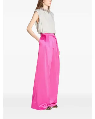 DRIES VAN NOTEN ボタン付きプリーツのワイドパラッツォパンツ - サムネイル3