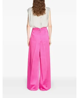 DRIES VAN NOTEN ボタン付きプリーツのワイドパラッツォパンツ - サムネイル4