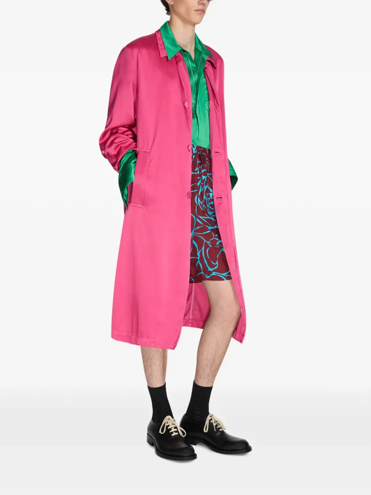 DRIES VAN NOTEN ボタン留めコート - 画像3