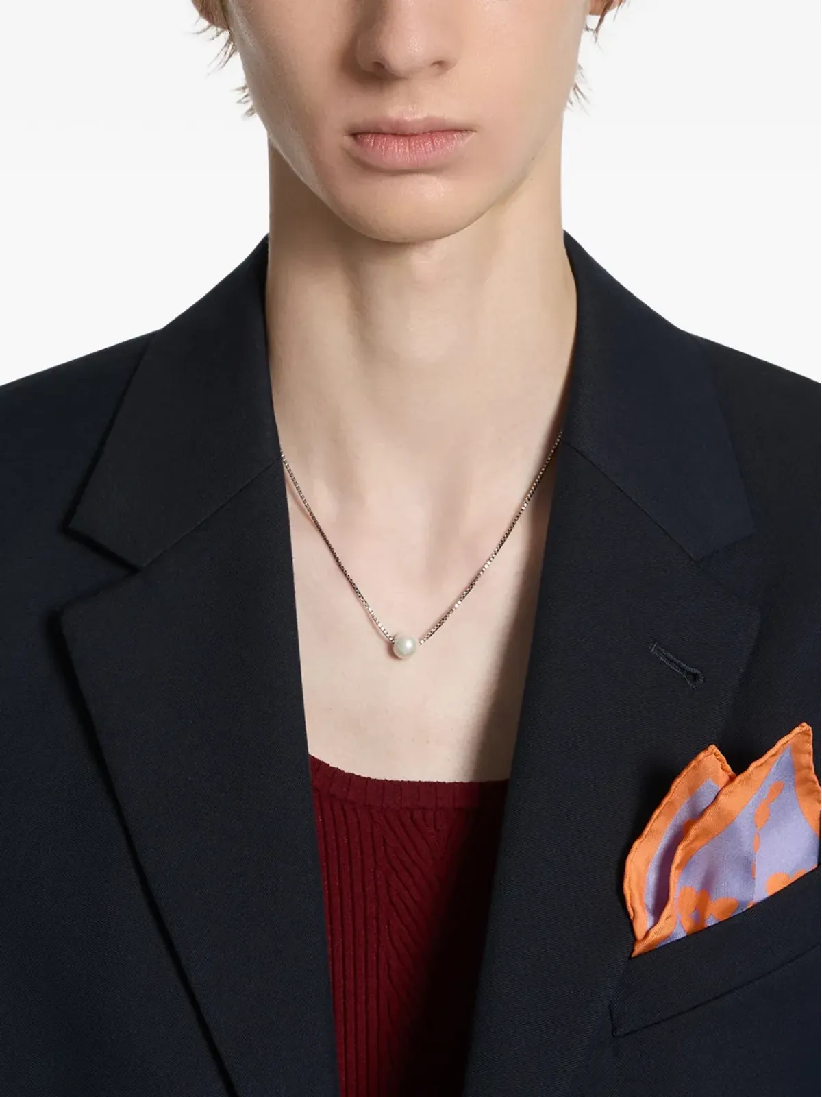 DRIES VAN NOTEN シルクスクエアスカーフ - 画像3
