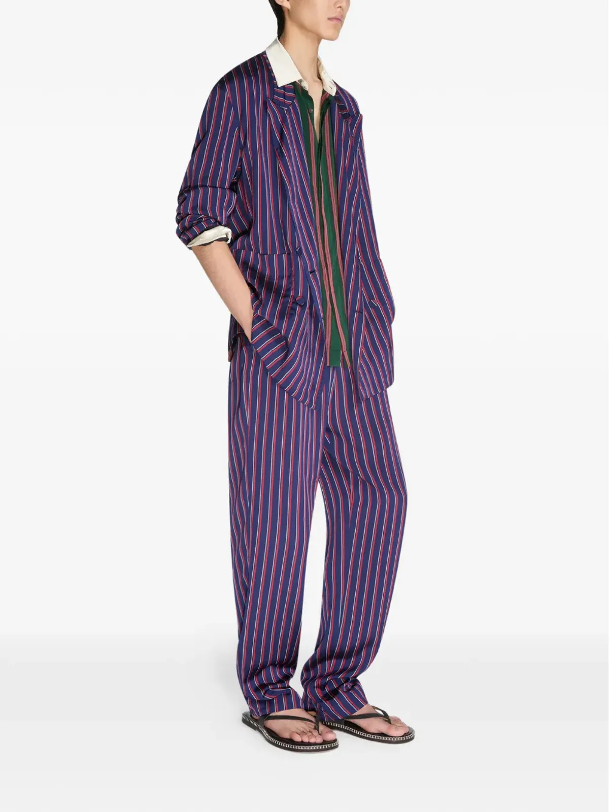 DRIES VAN NOTEN ストライプブレザー - 画像3