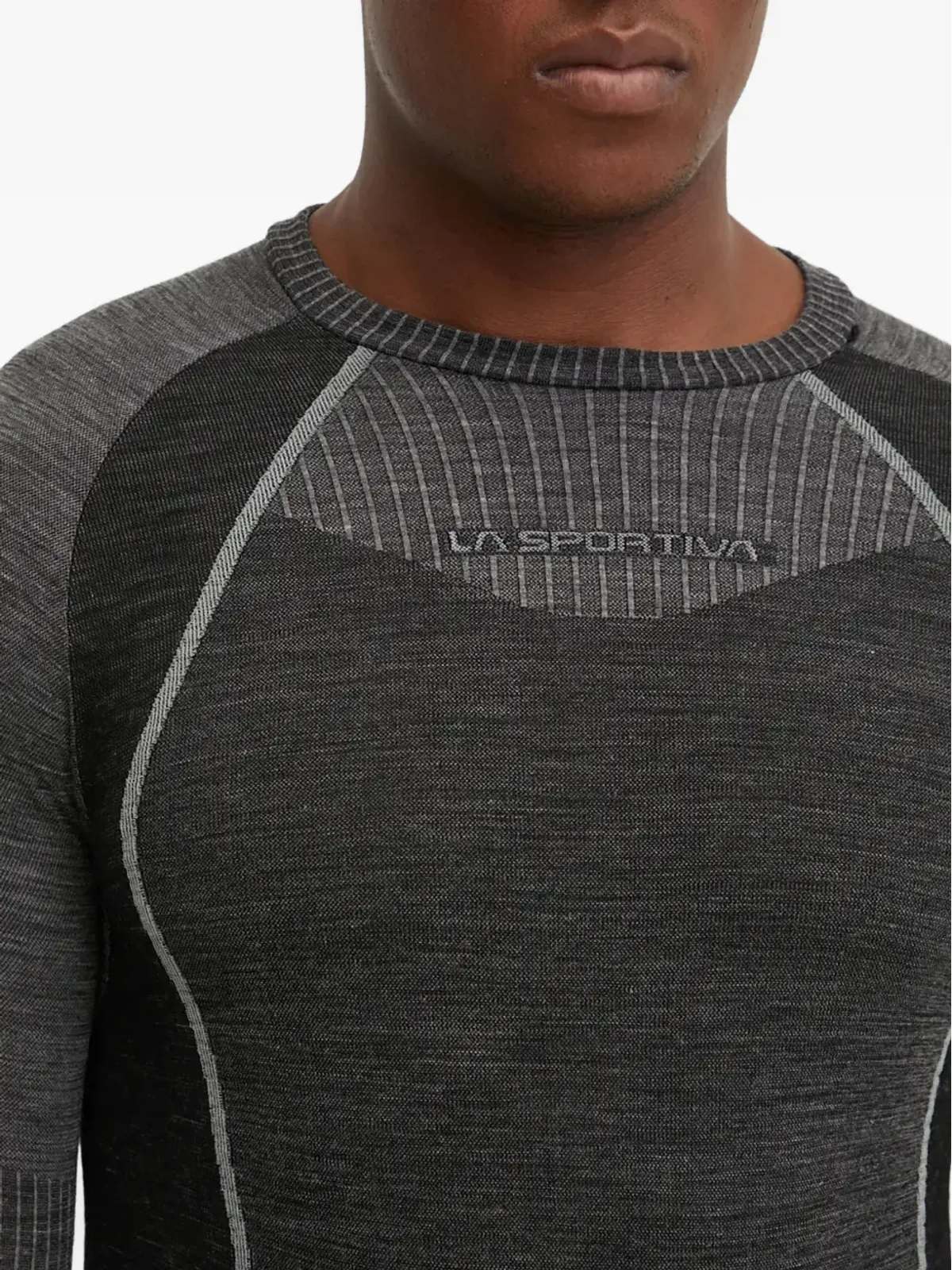 La Sportiva パネルデザイン長袖Tシャツ - グレー - 画像4