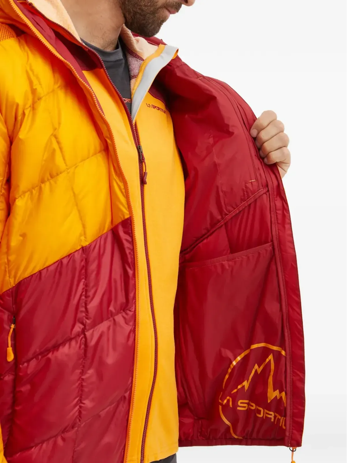 La Sportiva フード付きキルティングジャケット - 画像5