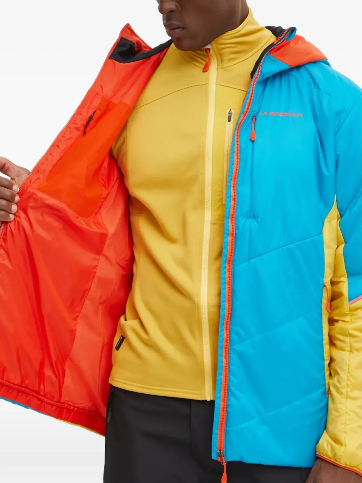 La Sportiva フード付きキルティングデザインジャケット - 画像5