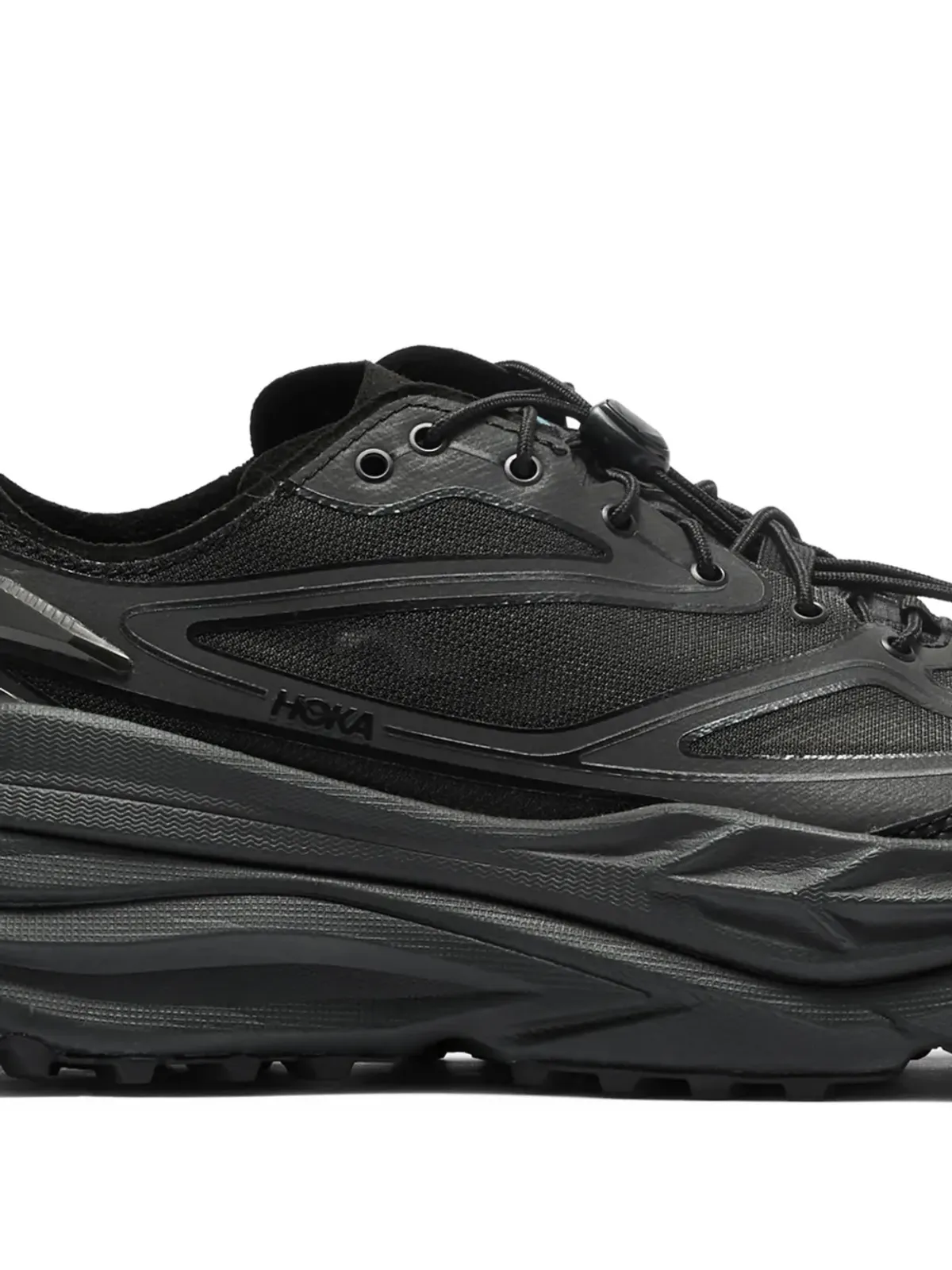 HOKA Stinson One7 トレッドスニーカー ブラック - 画像2