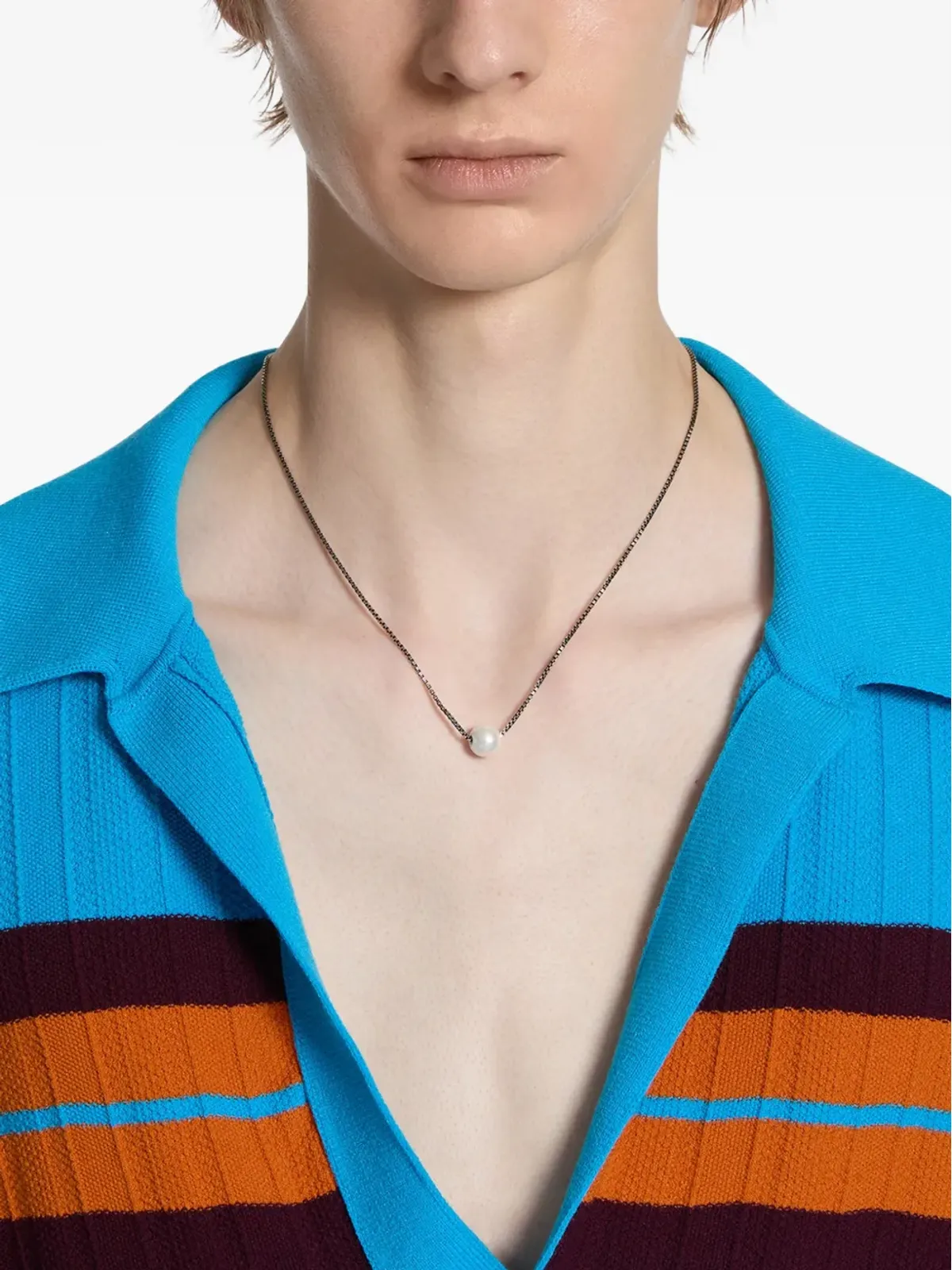 DRIES VAN NOTEN パールディテール ネックレス - 画像2