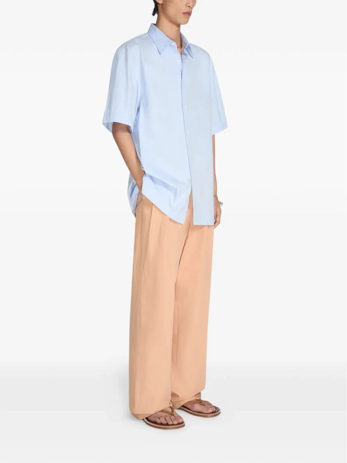 DRIES VAN NOTEN 半袖コットンシャツ - 画像3