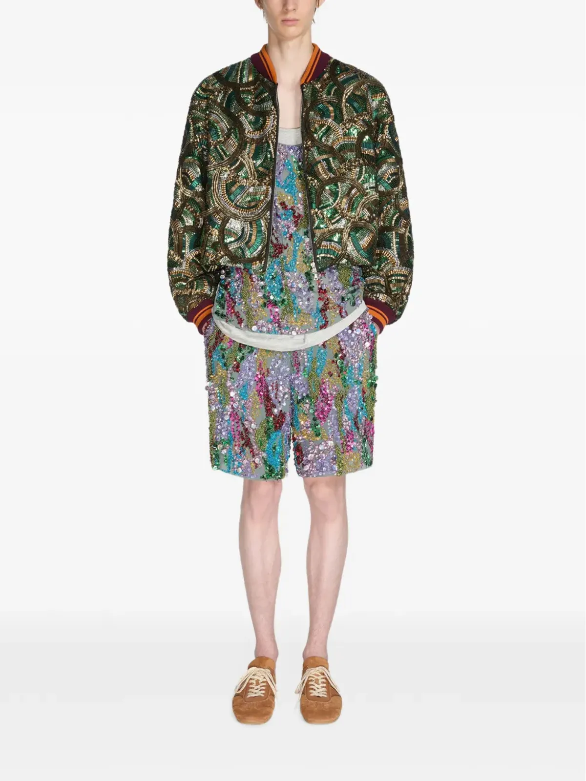 DRIES VAN NOTEN スエード スニーカー ミュール - 画像4