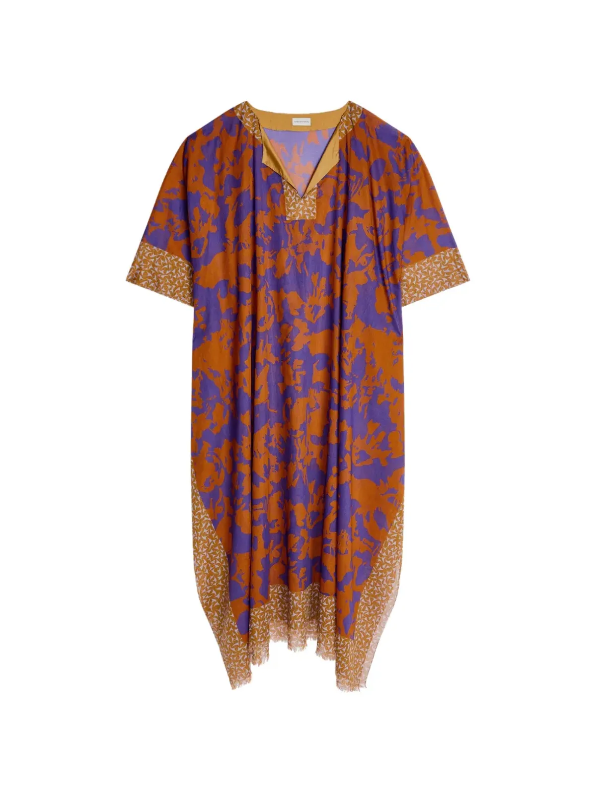 DRIES VAN NOTEN プリントカフタン - オレンジ - 画像1