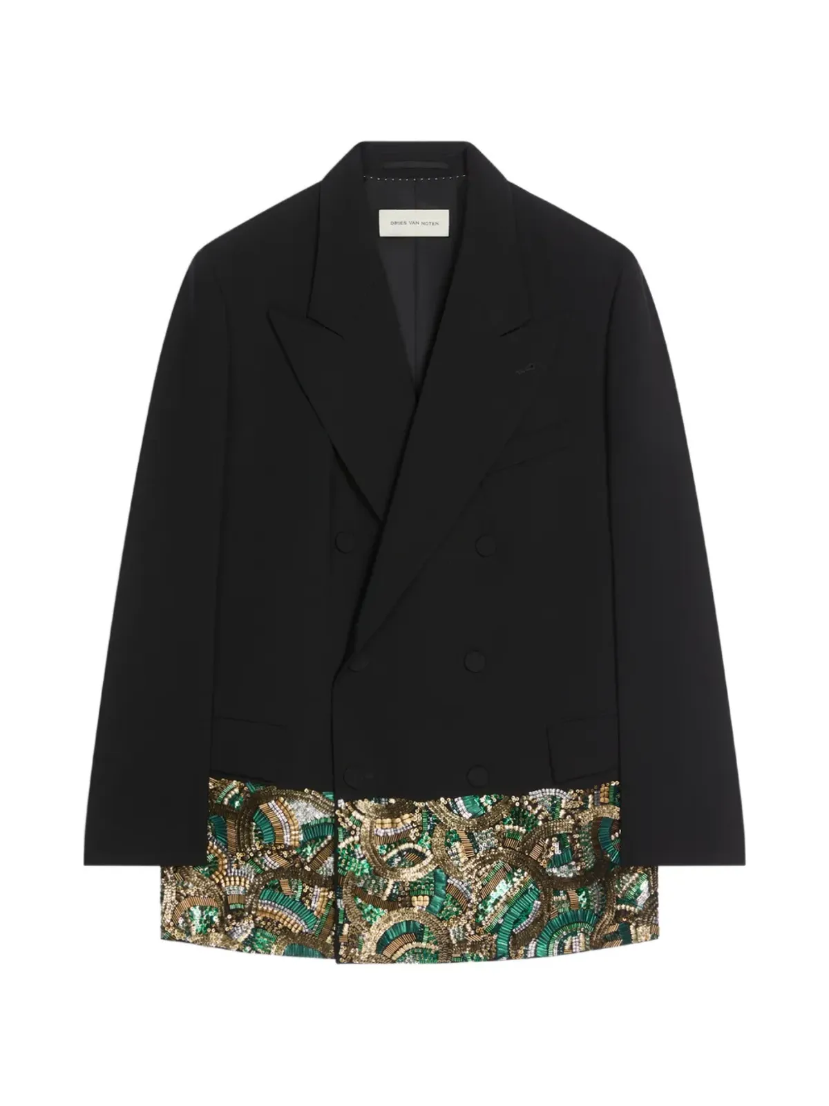 DRIES VAN NOTEN 装飾ブレザー - ブラック - 画像1
