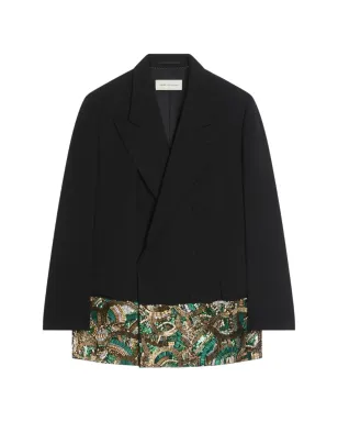 DRIES VAN NOTEN 装飾ブレザー - ブラック - サムネイル1