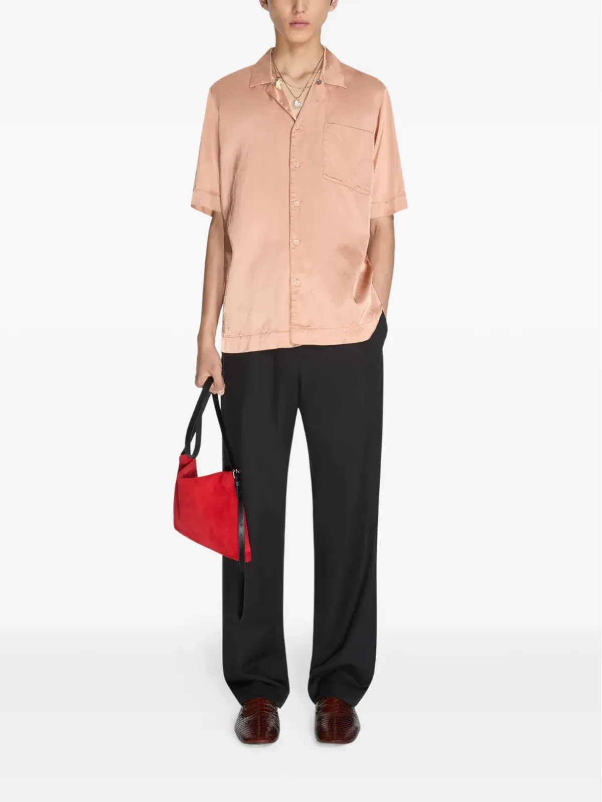 DRIES VAN NOTEN 胸ポケットシャツ - Neutrals - 画像2