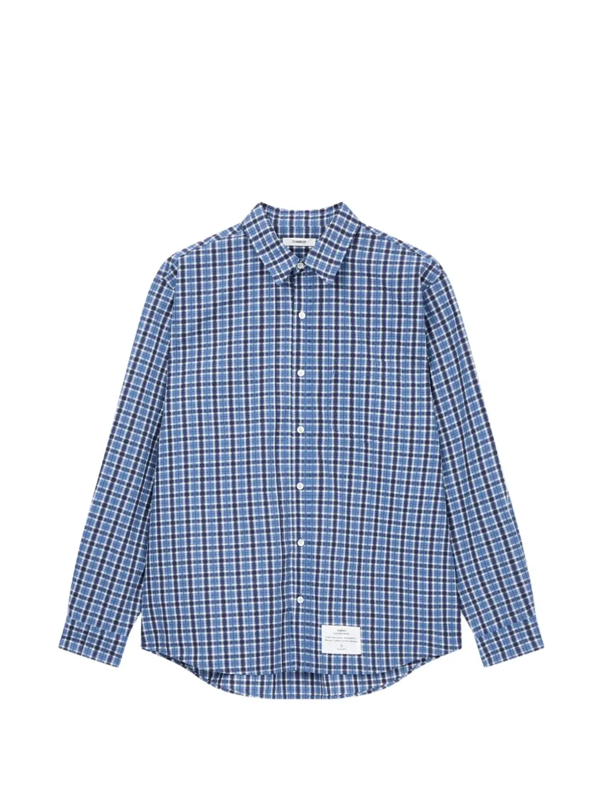 TOMBOY checkered shirt - Blue - 画像1