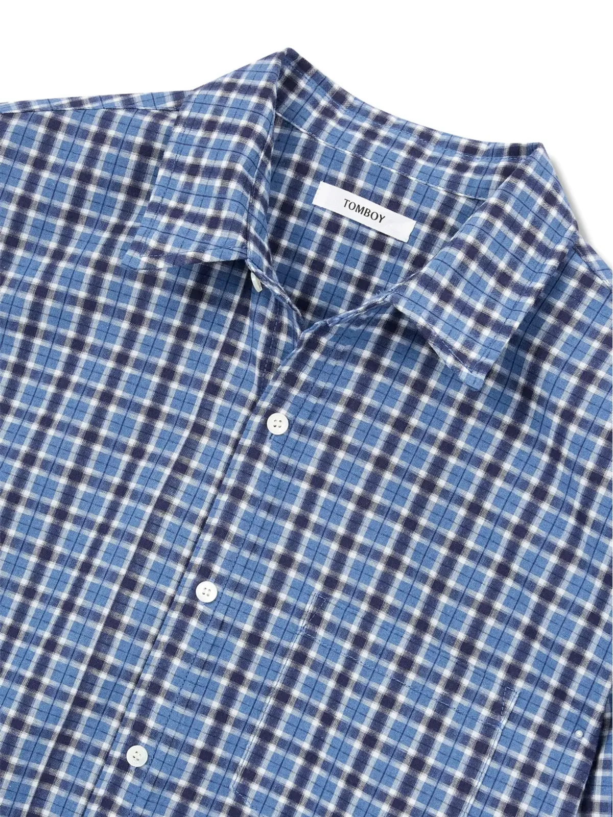 TOMBOY checkered shirt - Blue - 画像3
