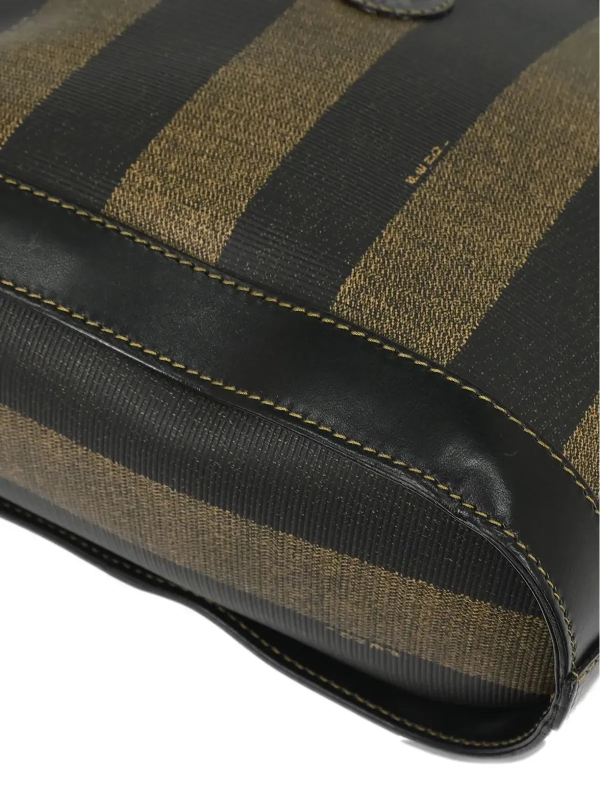 Fendi Pre-Owned ペキンストライプ柄ショルダーバッグ - 画像3