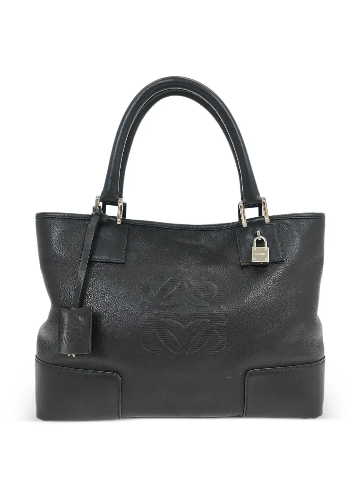 Loewe Pre-Owned 2007 30 Fusta embossed-logo トートバッグ - ブラック - 画像1
