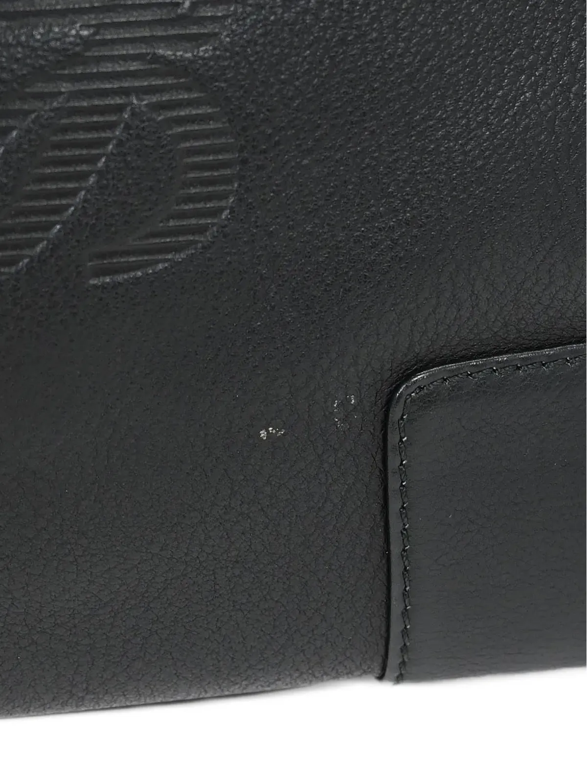 Loewe Pre-Owned 2007 30 Fusta embossed-logo トートバッグ - ブラック - 画像4