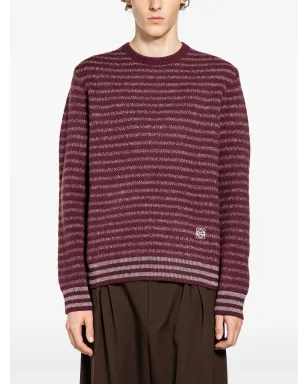 LOEWE ストライプ柄 クルーネックセーター - サムネイル1