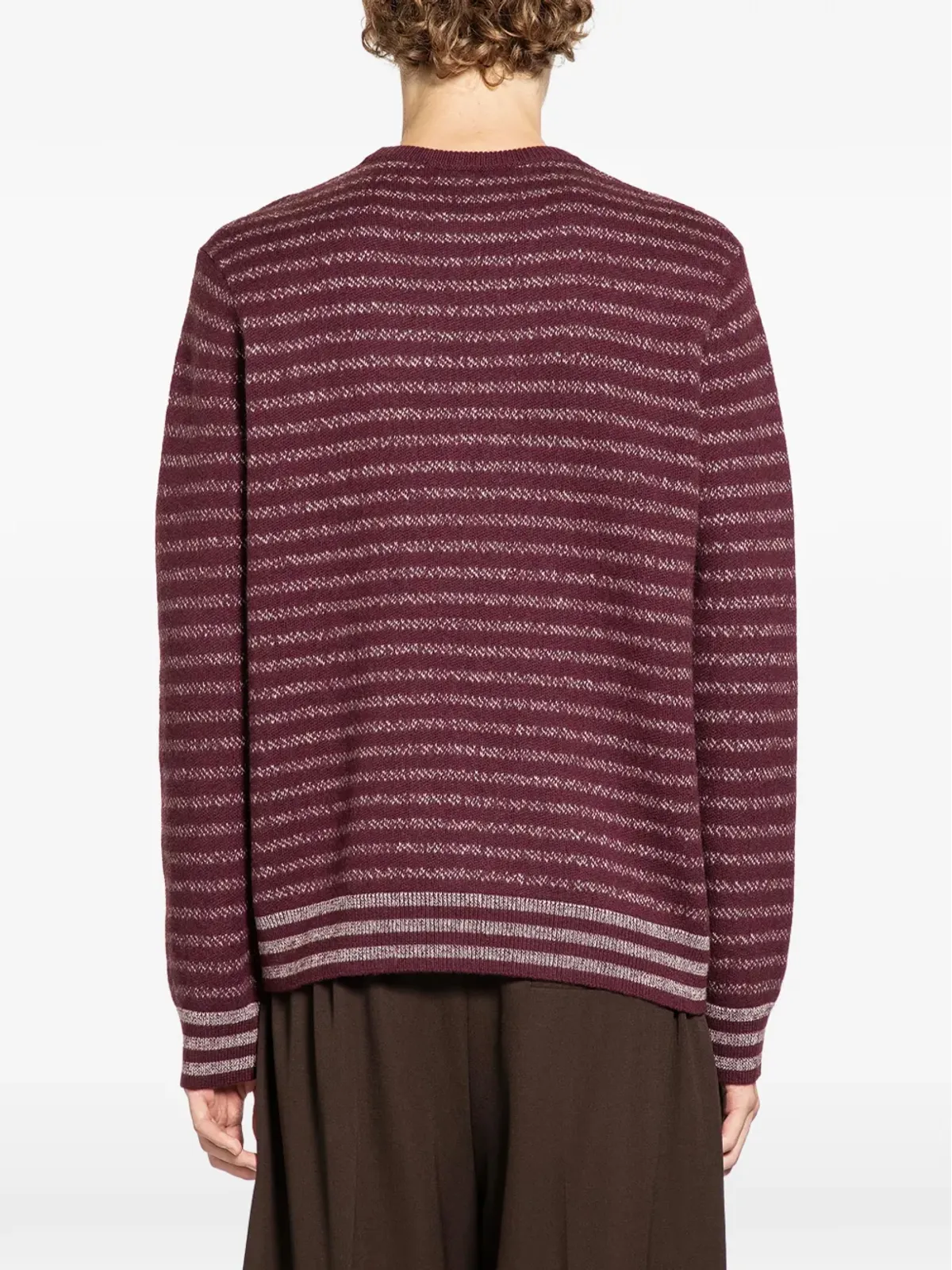 LOEWE ストライプ柄 クルーネックセーター - 画像3