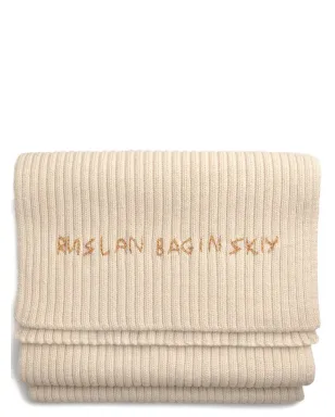 Ruslan Baginskiy ロゴ刺繍入りリブ編みスカーフ - サムネイル2