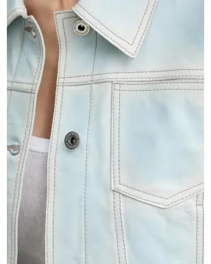 STAND STUDIO Calliope buttoned leather jacket - サムネイル5