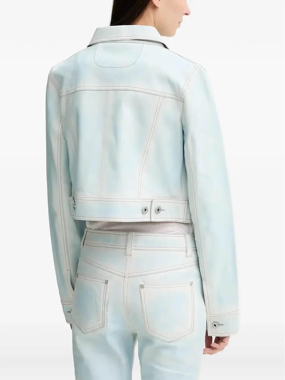 STAND STUDIO Calliope buttoned leather jacket - 画像3