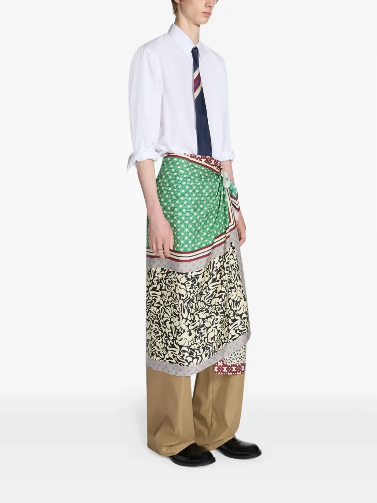 DRIES VAN NOTEN プリントスカート - 画像3