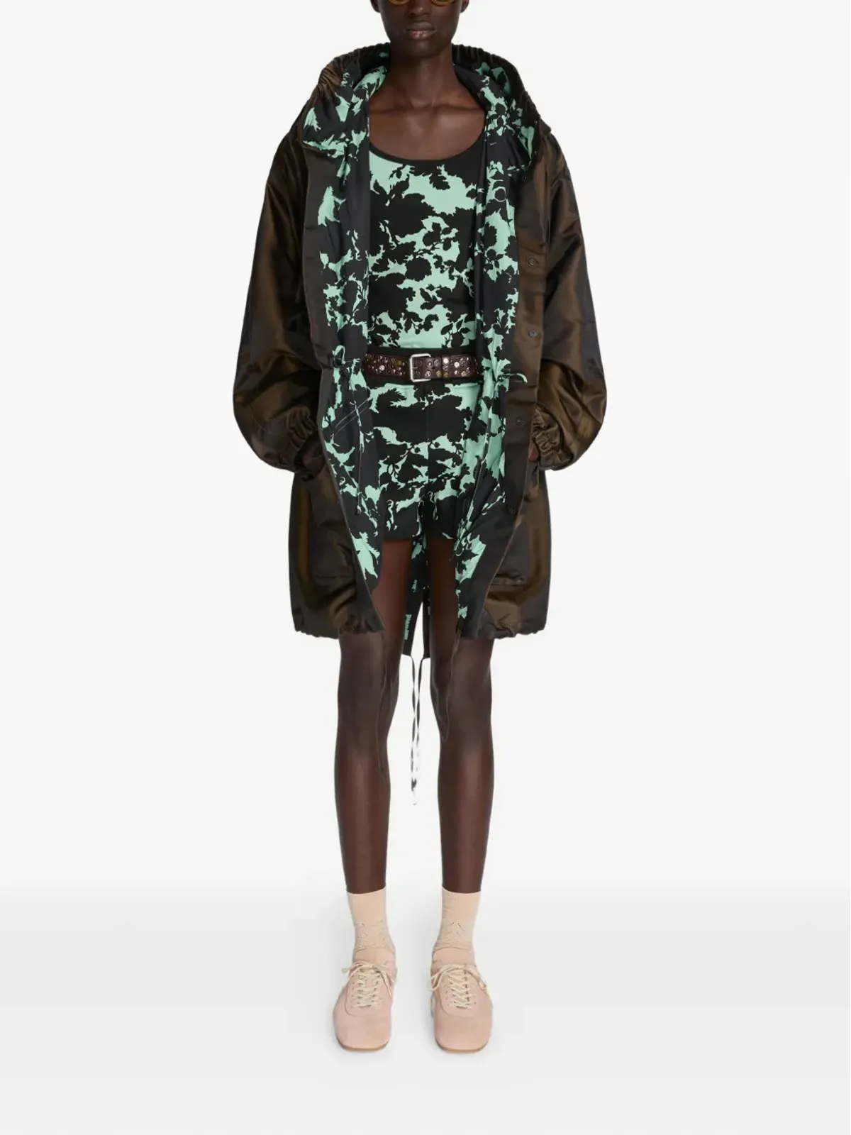 DRIES VAN NOTEN ベージュのリブ編みソックス - 画像2