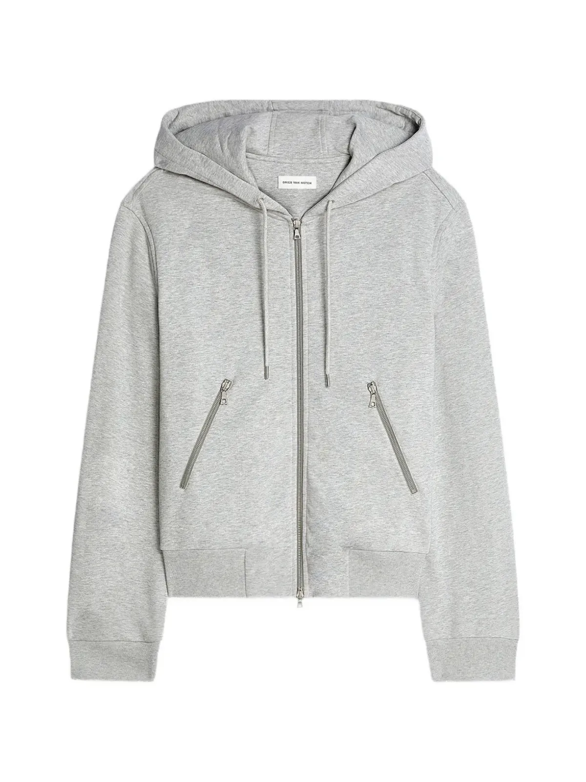 DRIES VAN NOTEN ジップファスナー付きスウェットシャツ - グレー - 画像1