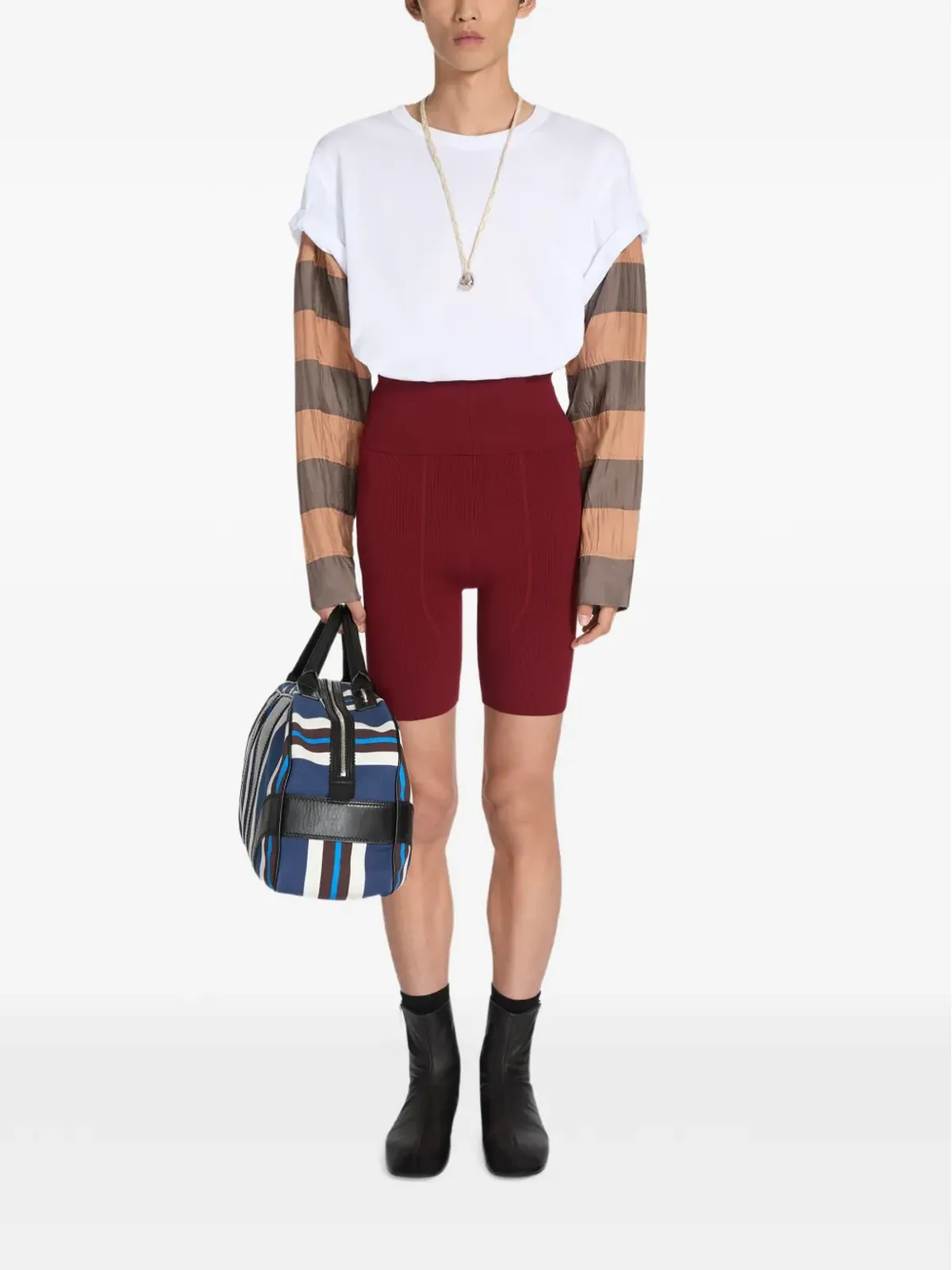 DRIES VAN NOTEN ジップ付きレザーソックブーツ - 画像4