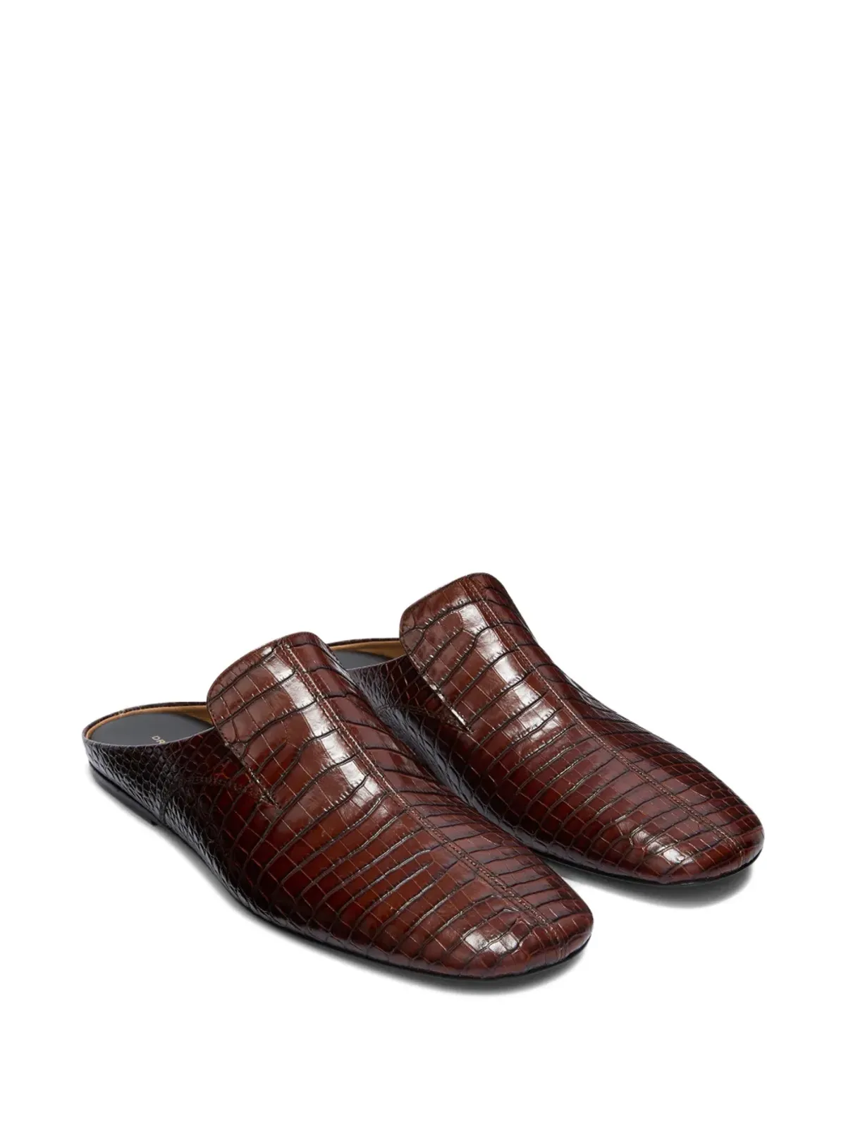 DRIES VAN NOTEN エンボスレザー ミュール - 画像2