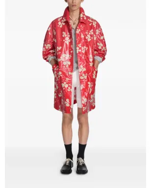 DRIES VAN NOTEN プリント入りのコーティングコート - サムネイル2