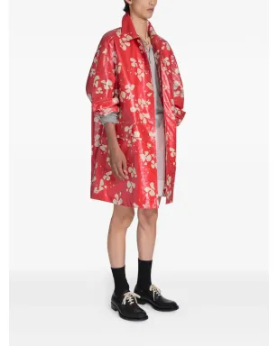 DRIES VAN NOTEN プリント入りのコーティングコート - サムネイル3