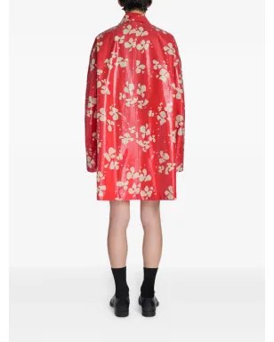 DRIES VAN NOTEN プリント入りのコーティングコート - サムネイル4